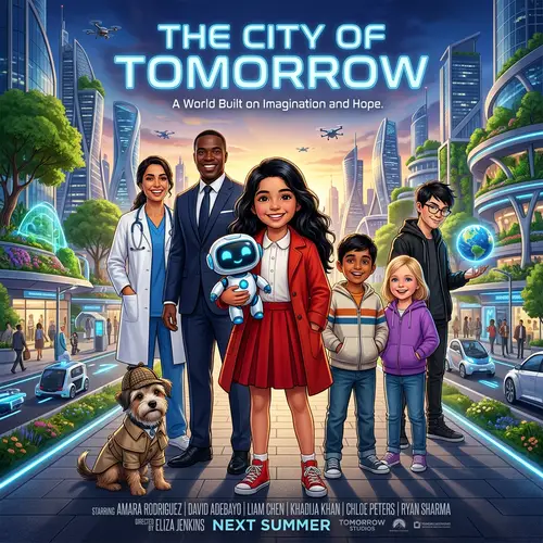 Movie Poster Design: A Futuristic Adventure