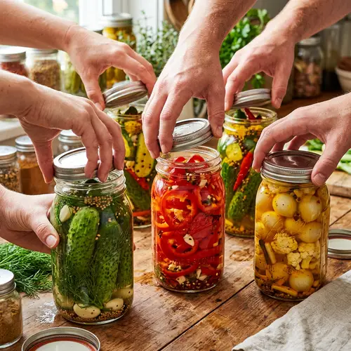Colorful Pickle Jars Unsealed | Aromatic Spices & Vibrant Colors