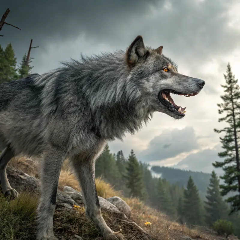 Majestic Wolf: Nature's Wild Spirit