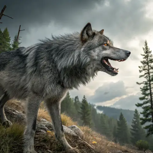 Majestic Wolf: Nature's Wild Spirit