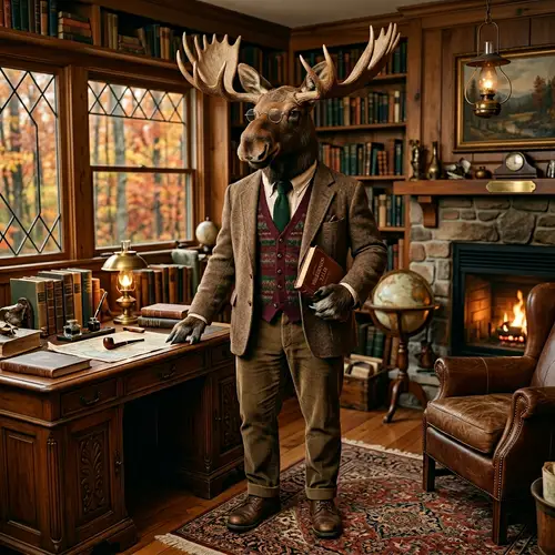 Anthropomorphic Male Moose - Unique Character Design
