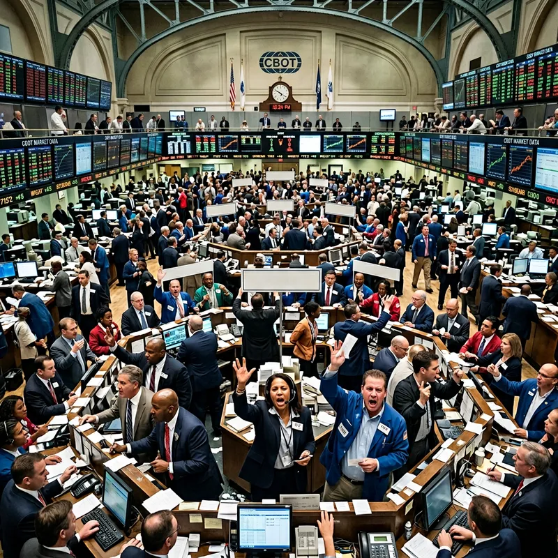 Dynamic CBOT Trading Floor in Action