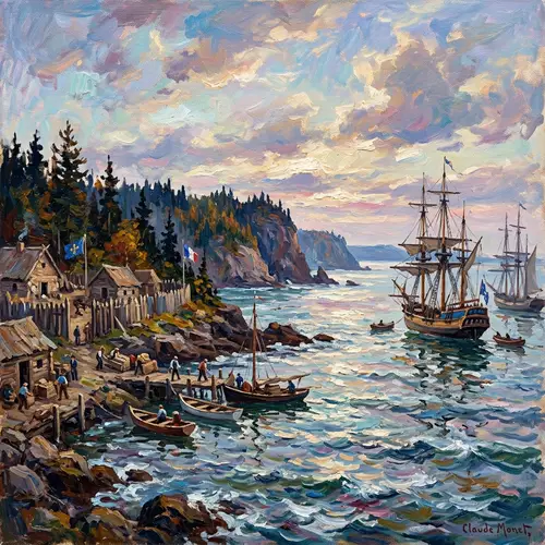 Impressionism Art of Bay of Fundy - 1604