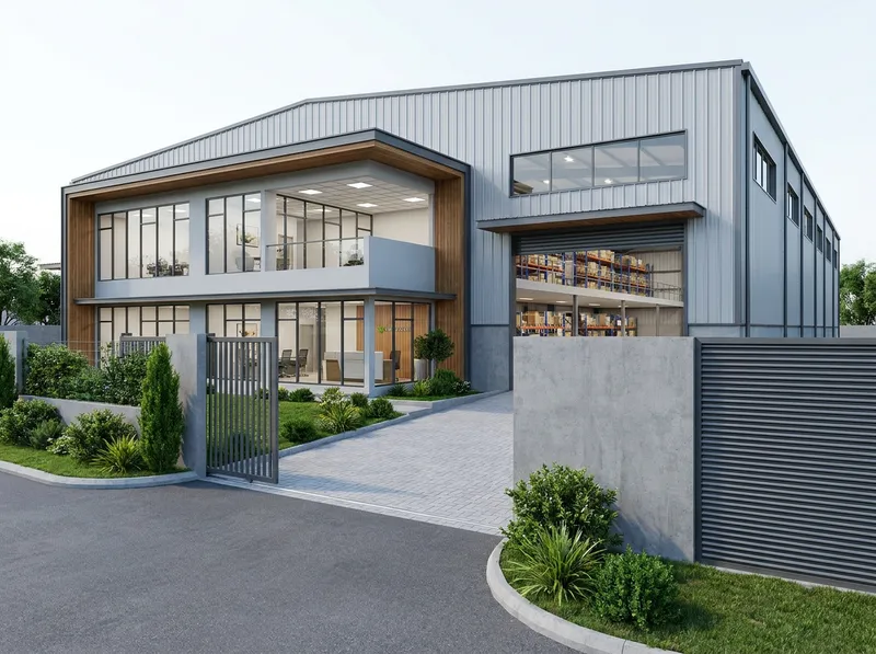 400sqm Warehouse Design with Mezzanine & Office Fit-Out 400sqm Warehouse Design with Mezzanine & Office Fit-Out
