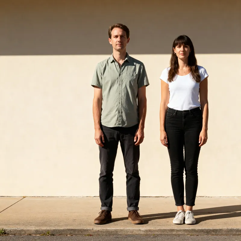 Height Comparison: Man at 5'7" vs Woman at 5'11"