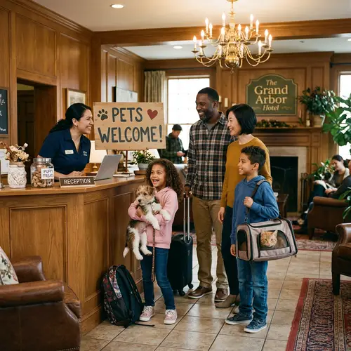 Pet-Friendly Hotel in Warm & Welcoming Lobby | Hotel Name