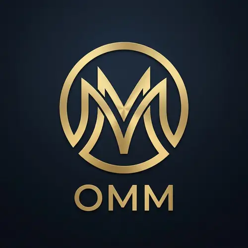 Custom Logo Design with OMM Letters
