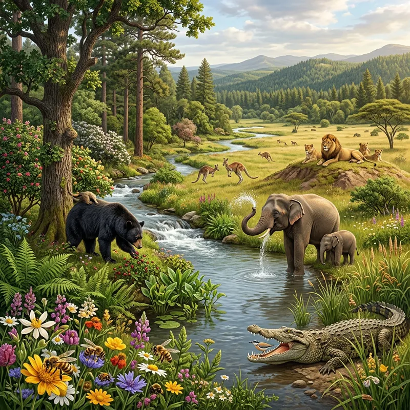 Boosting Ecosystems With Vital Biodiversity AI Art Generator Easy 