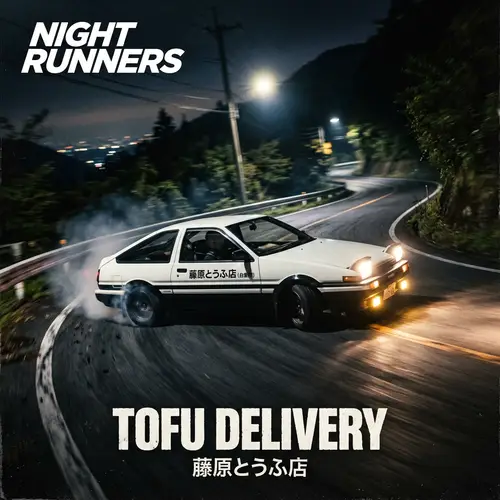Tofu Delivery Album Cover - Racing Theme