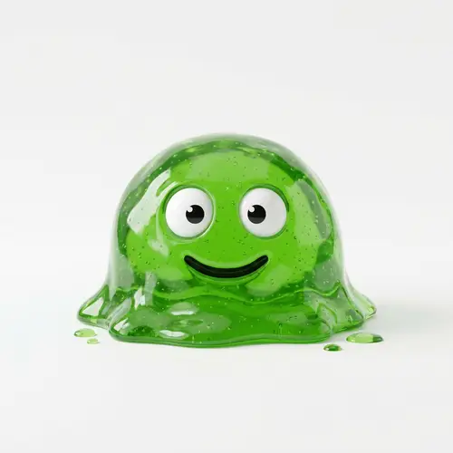 Slime Monster on White Background