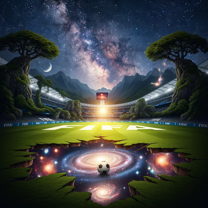 FIFA Elements with Nature and Universe Background