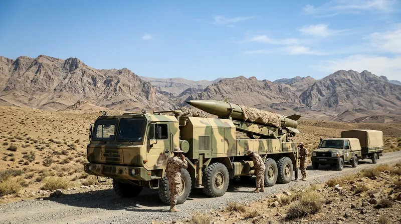 Mobile Ballistic Missile Launcher in Iran