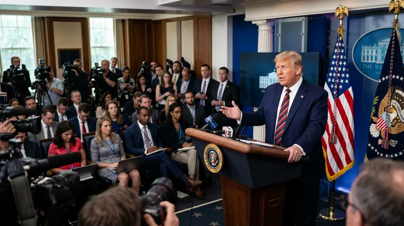 Donald Trump Press Conference at the White House