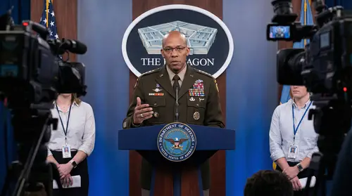 Pentagon Briefing: Military Official Addresses Media