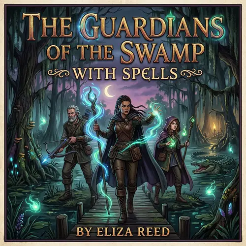 Les Gardiens du Marais: Magical Book Cover Design