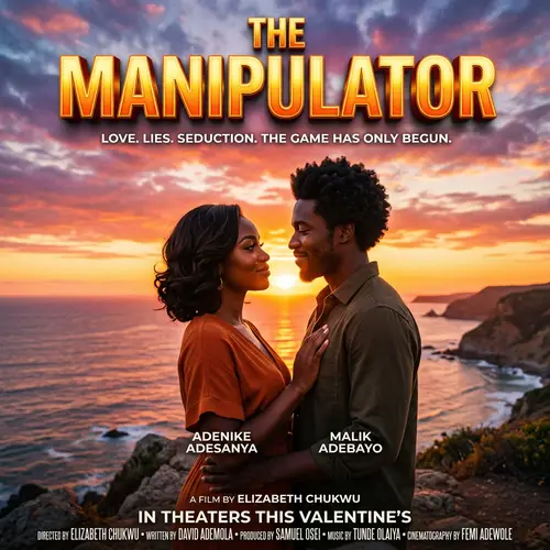 The Manipulator Movie Poster | Black Woman & Man in Love