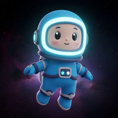 Spaceman Mascot with Ambient Light Head