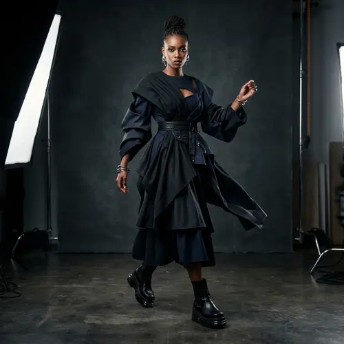 Contemporary Fashion Design in Studio Lighting