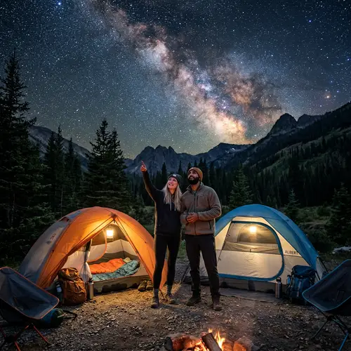 Stargazing Adventure: Amber and Albert's Camping Night