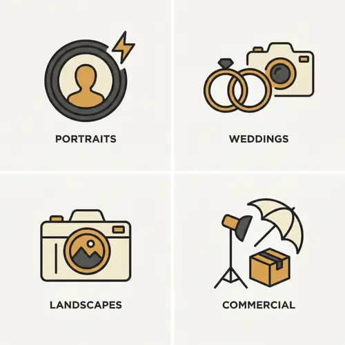 Photography Service Icons for Website