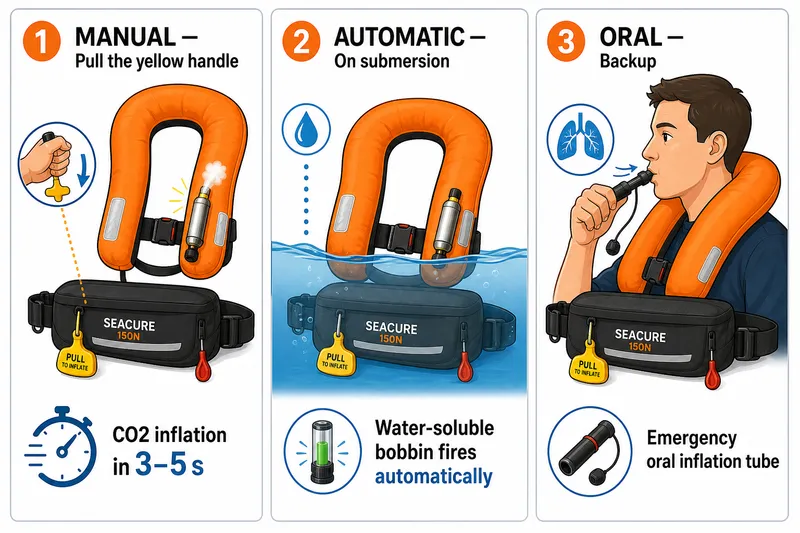 3 Inflation Methods for Marine Lifejackets 3 Inflation Methods for Marine Lifejackets