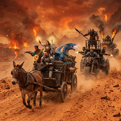 Epic Dungeons and Dragons Avernus Chase Scene