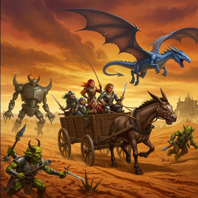 Epic Dungeons and Dragons Avernus Chase Scene