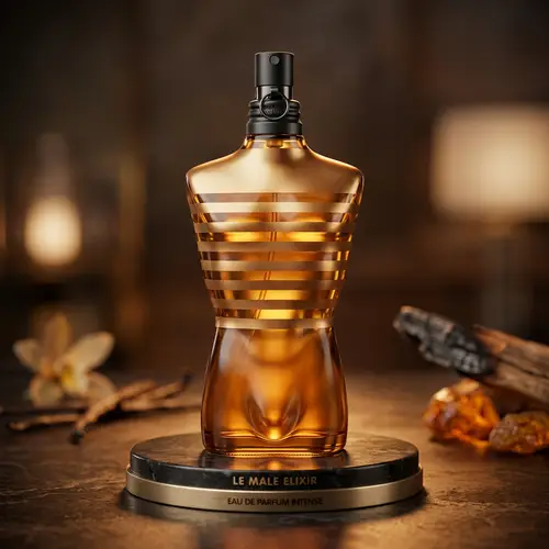 3D Le Male Elixir: Unique Design and Visualization