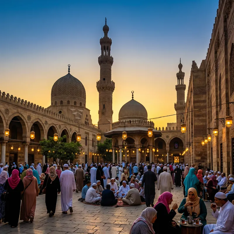 Islamic Architecture: Sunset Serenity