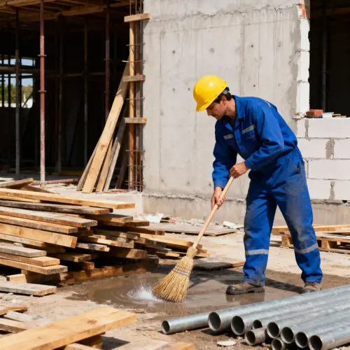 Professional Cleaning at Job Sites