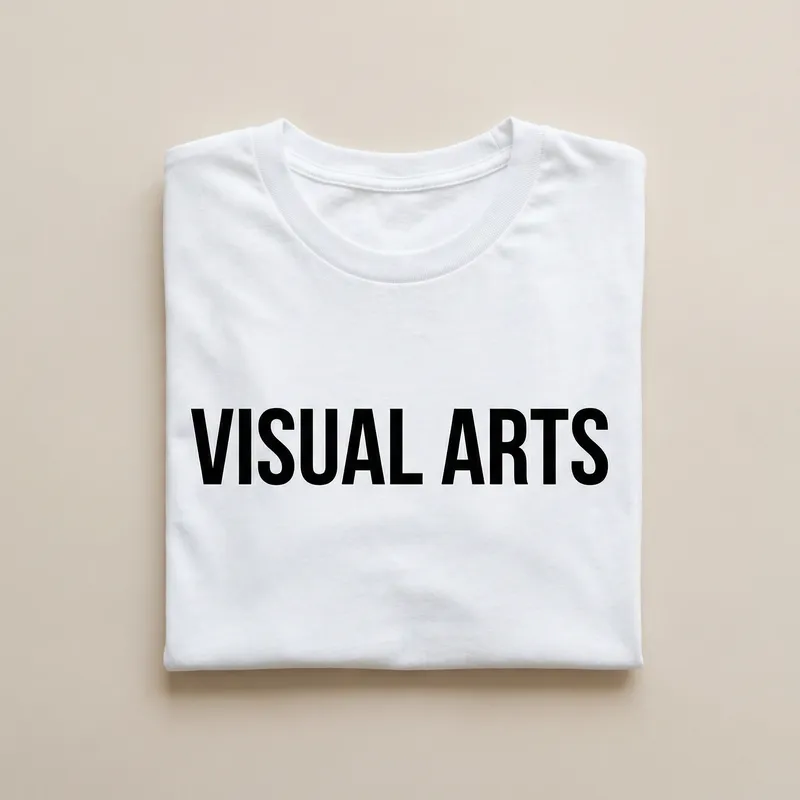 VISUAL ARTS White T-Shirt | Modern Graphic Apparel