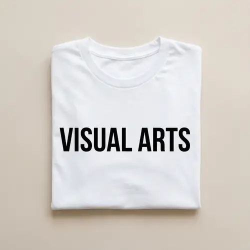 VISUAL ARTS White T-Shirt | Graphic Apparel