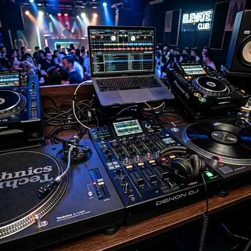 Modern DJ Gear Set – State-of-the-Art Equipment Display