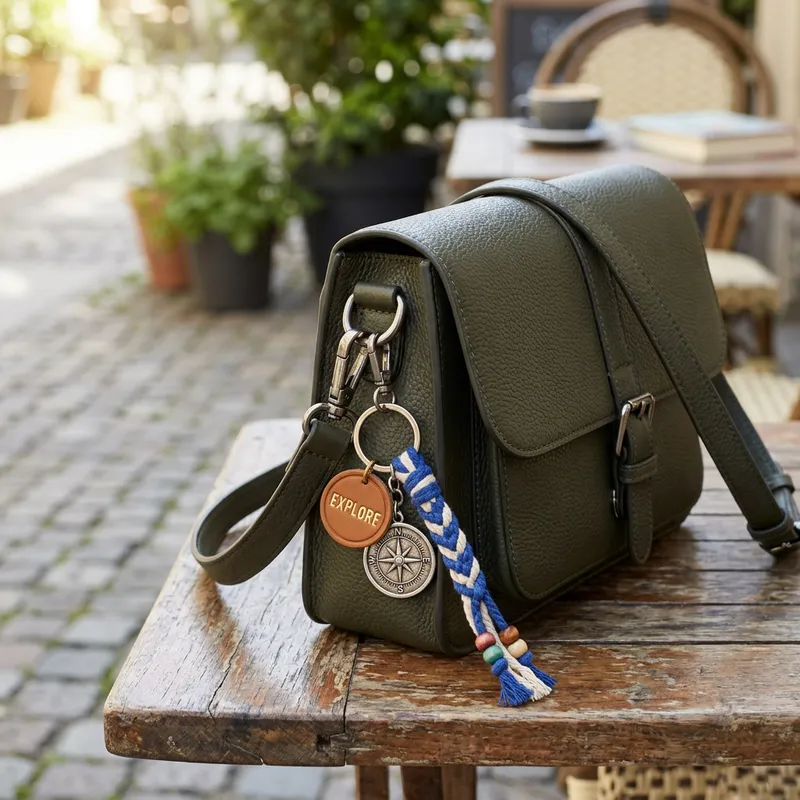 Stylish Bag with Keychain - Perfect Accessory