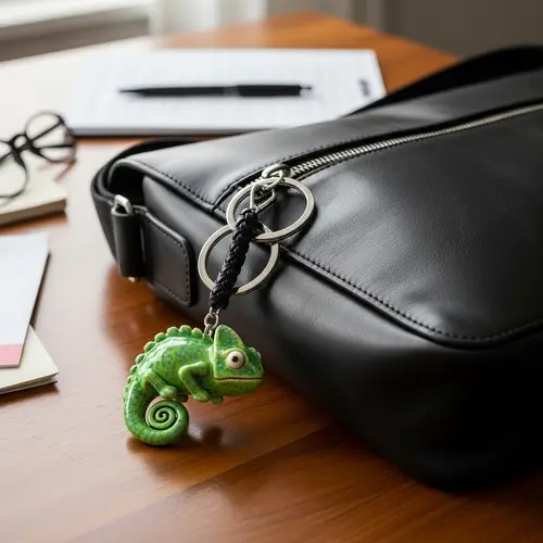 Stylish Bag with Keychain - Perfect Accessory