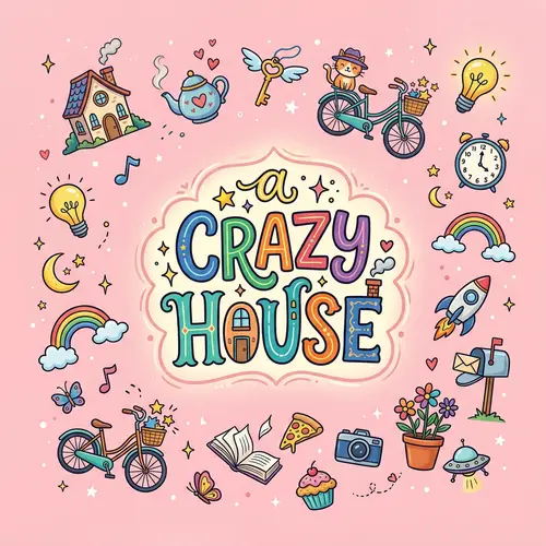 Crazy House: Fun Mini Objects & Logo Design