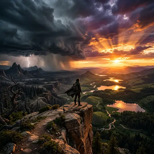 Contemplating the Balance of Light and Darkness