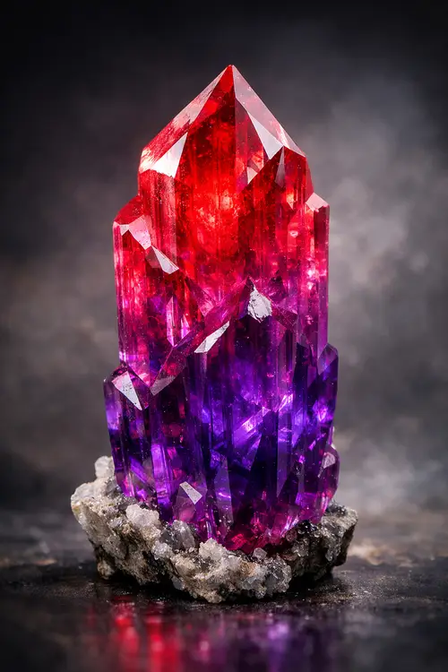 Stunning Red and Purple Crystal Collection