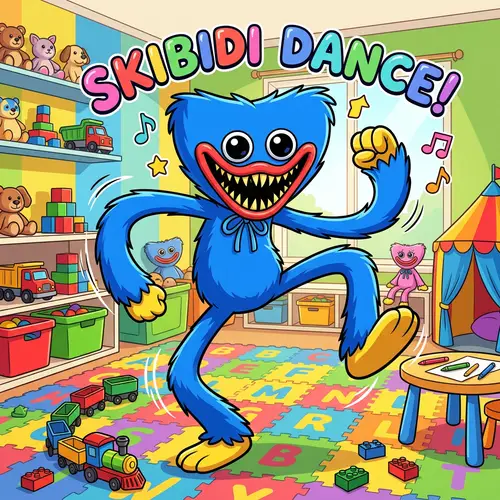 Huggy Wuggy Skibidi Dance | Poppy Playtime Cartoon Character