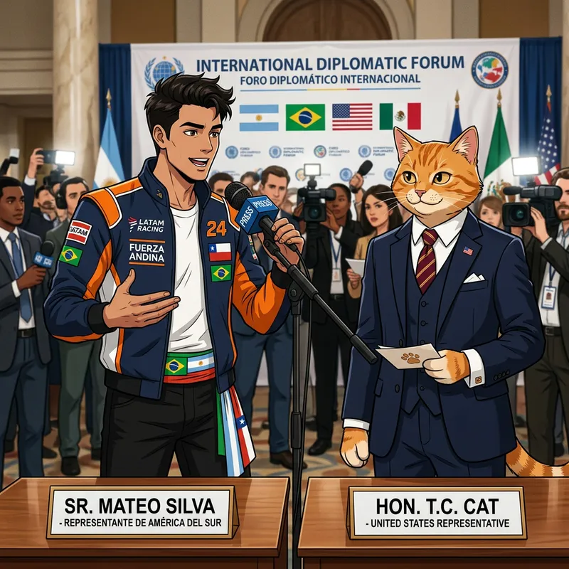 Japanese Anime Cosplay: Maduro as Fujiwara and Biden as Gato