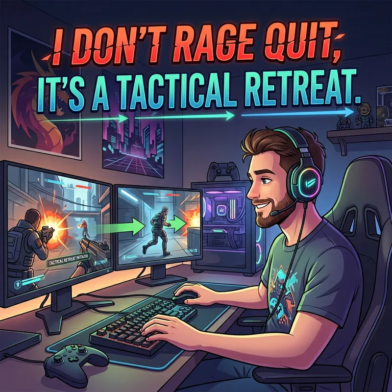 I Don’t Rage Quit, I Tactical Retreat I Don’t Rage Quit, I Tactical Retreat