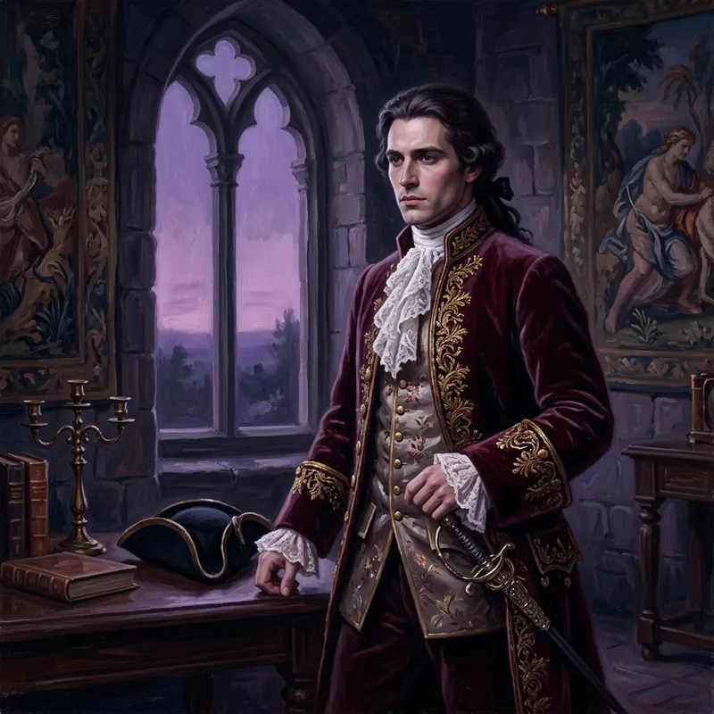 Lestat De Lioncourt in Twilight - Gothic Aristocrat Portrait