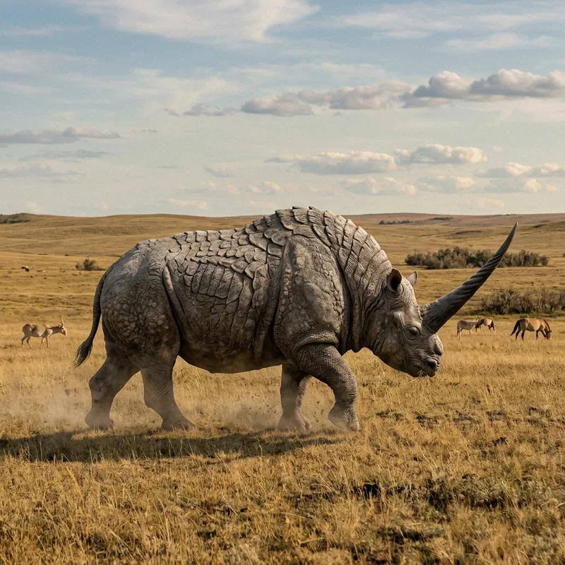 Elasmotherium Sibiricum: Majestic Ice Age Giant