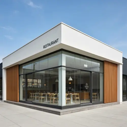Modern Minimalist Restaurant with Global Cuisine