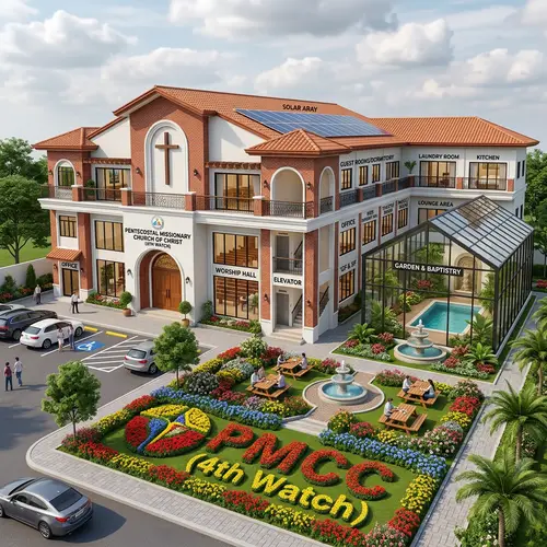 Modern 2-Storey Church Design with Filipino Flair