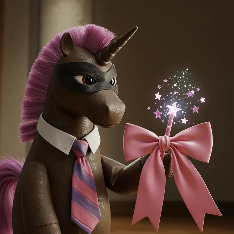 Serious Leather Unicorn with a Playful Twist