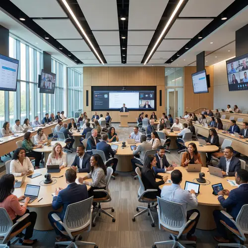 Modern Conference Room Design for 100 People