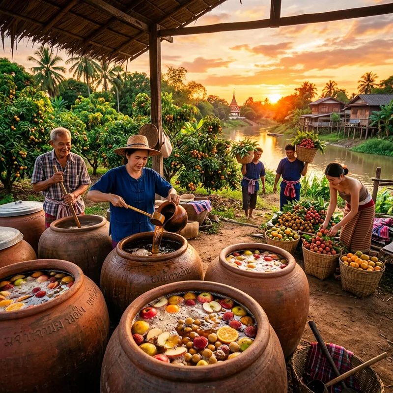 Bold and Vibrant Fermented Fruit Juice in Thailand