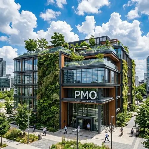 Modern PMO Office Building with Biophilic Design | Website