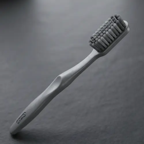 3D Toothbrush Model - Simple and Practical Design in Gray Tones